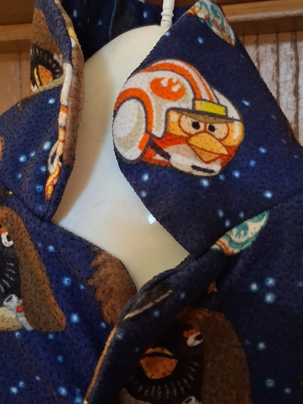 Kids Navy Star Wars Character Button Up PJ Top 8 260965
